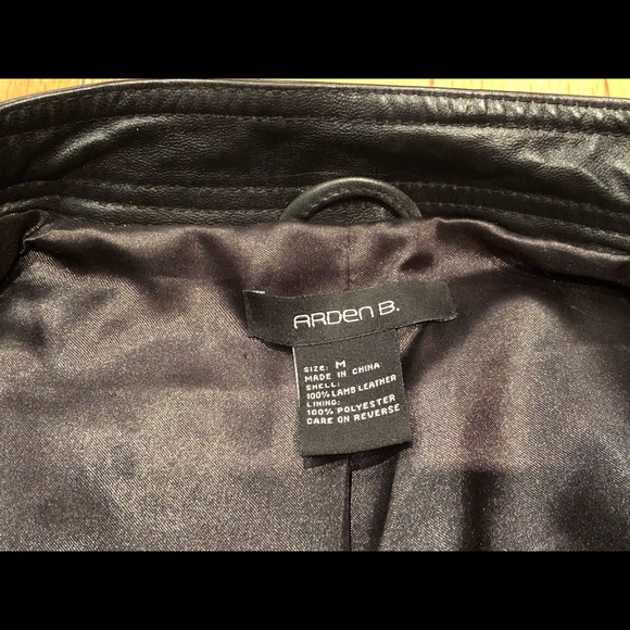 Arden B Lamb Leather Jacket - Picture 8 of 15